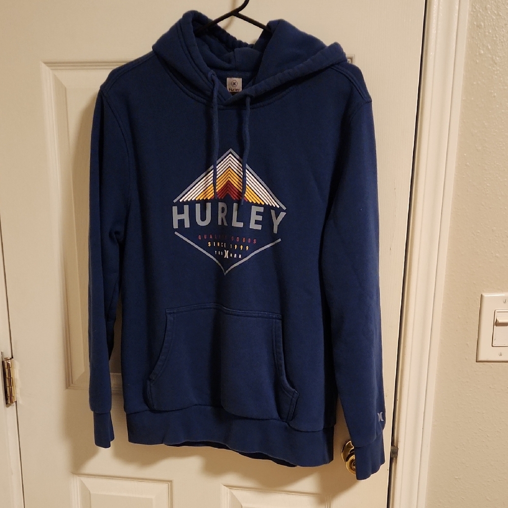 Hurley Men's Graphic Blue Hoodie